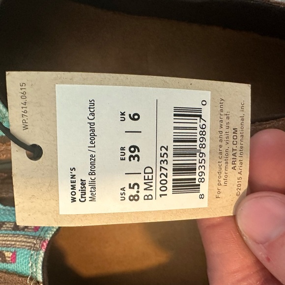 Ariat Womens Cruiser Metallic Bronze/Leopard Cactus - Picture 7 of 12